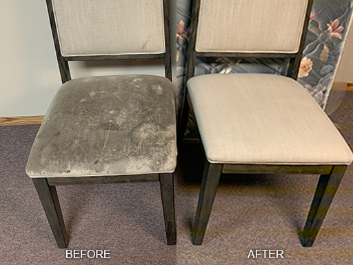 Dirty Upholstery Before and After